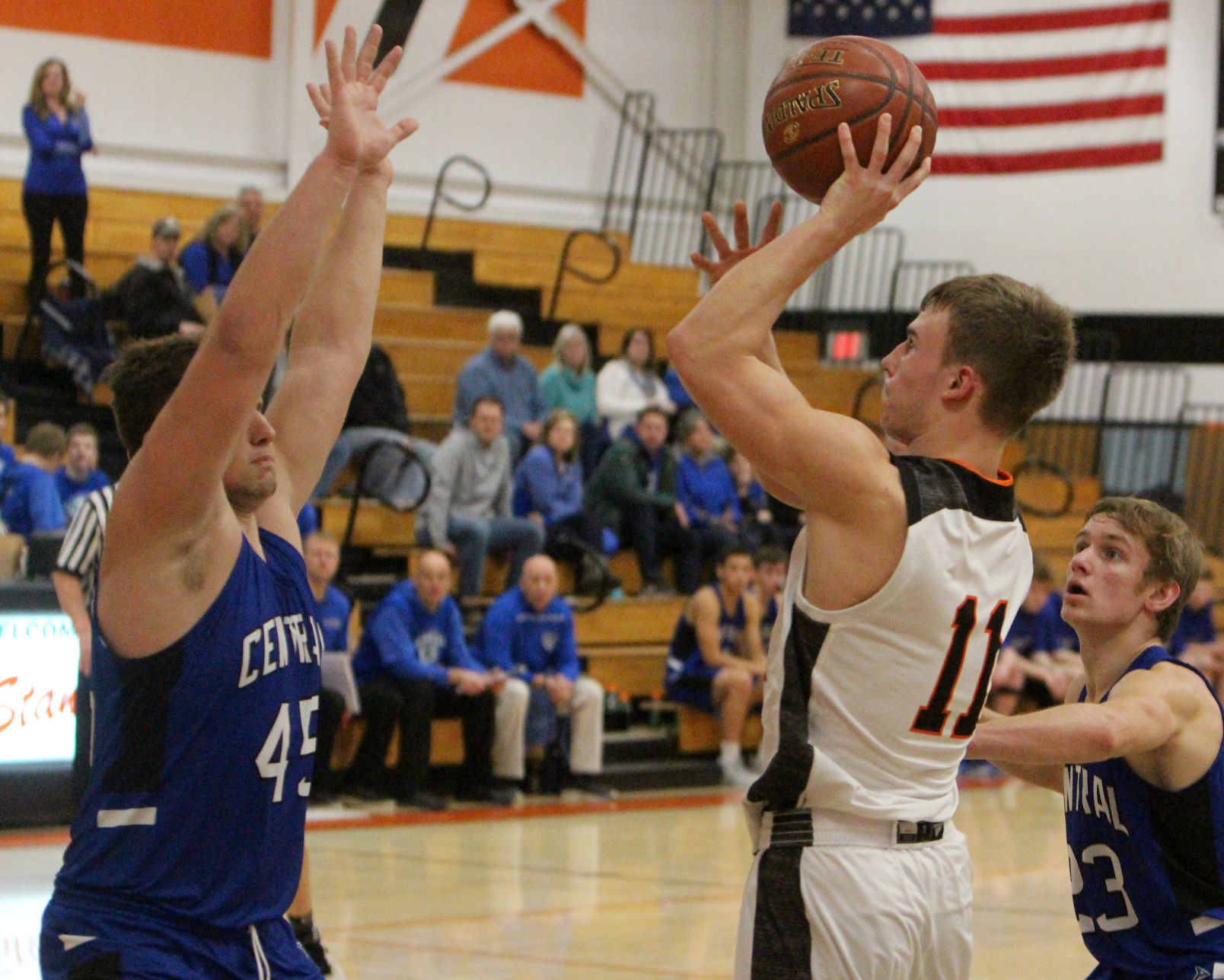 Saint Croix Central at Stanley-Boyd boys basketball 2-15-20